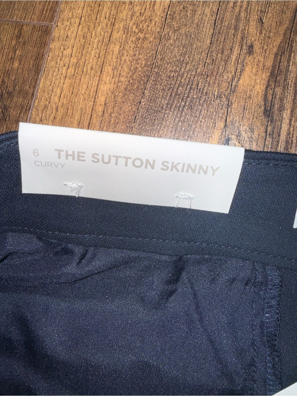 LOFT Sutton Skinny Pants 6 Curvy Navy Ankle Career Stretch Women - Picture 4 of 7